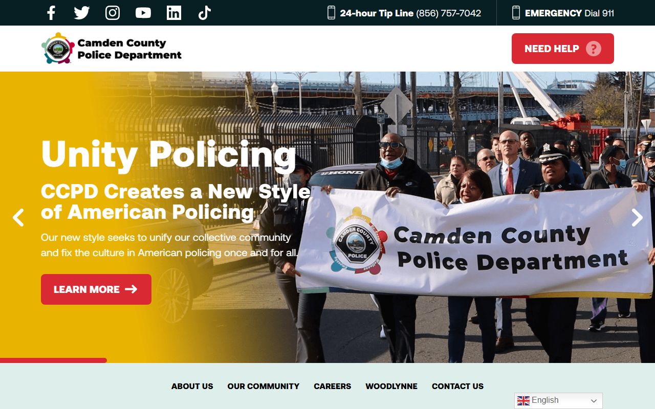 Camden County Police Department handles arrest records and busted mugshots