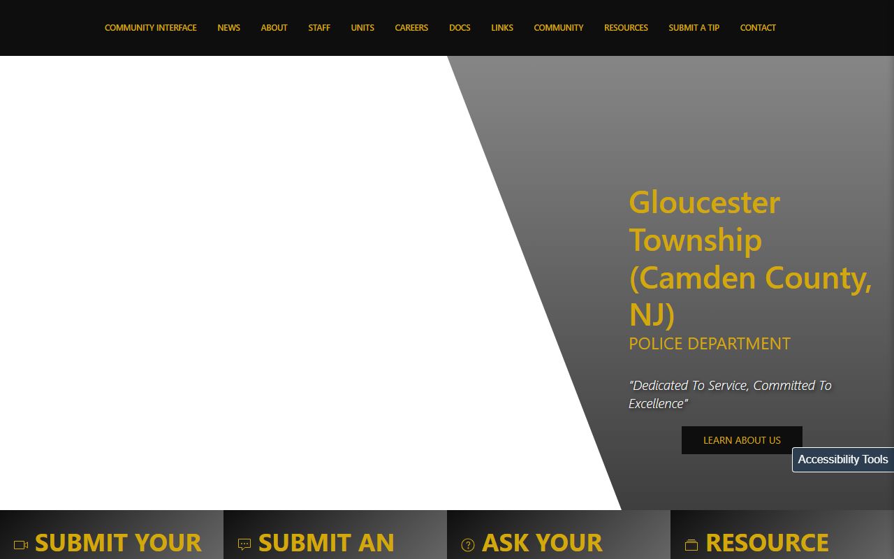 Gloucester Township Police Department website for arrest records and Gloucester Township busted mugshots