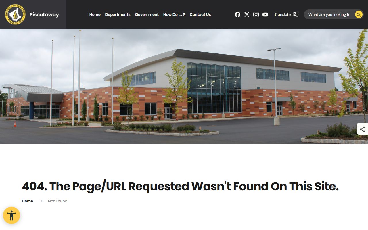 Piscataway Township Police Department facility where busted mugshots are taken