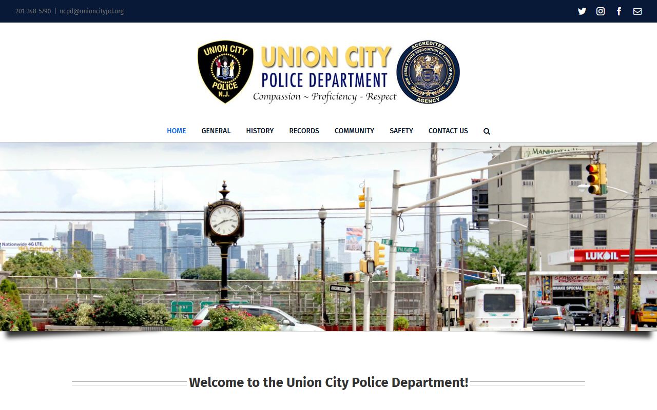 Union City Police Department headquarters where Union City busted mugshots are processed