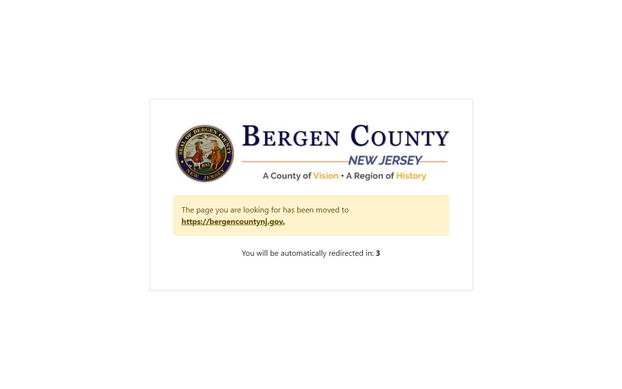 Bergen County Clerk's Office webpage for public records access